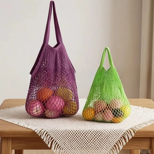 Eco-Friendly Mesh Grocery Tote Bag